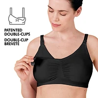 Soutien-gorge d'allaitement/pour tire-lait 3-en-1 de Medela - Moyen - Noir