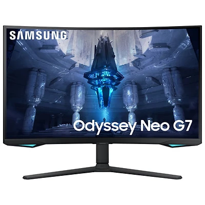 Samsung 32" 4K UHD 165Hz 1ms GTG Curved VA LED FreeSync Gaming Monitor (LS32BG752NNXGO) - Black