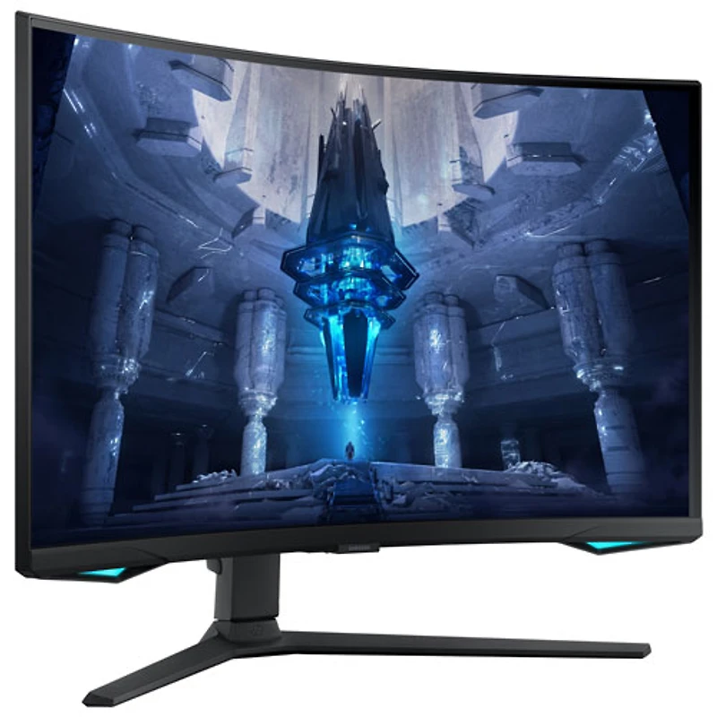 Samsung 32" 4K UHD 165Hz 1ms GTG Curved VA LED FreeSync Gaming Monitor (LS32BG752NNXGO) - Black