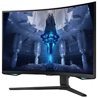 Samsung 32" 4K UHD 165Hz 1ms GTG Curved VA LED FreeSync Gaming Monitor (LS32BG752NNXGO) - Black