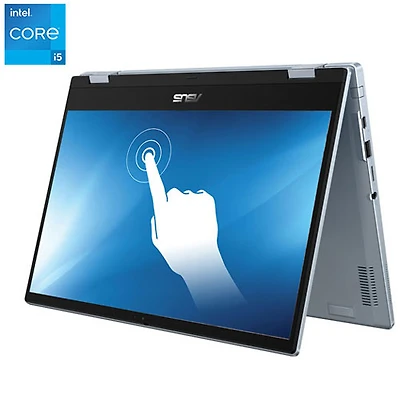 Chromebook Flip 2-en-1 tactile 14 po CX3 d'ASUS - Bleu IA (i5-1130G7 d'Intel/SSD PCIe 512 Go/RAM 16 Go/ChromeOS)