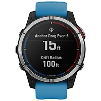 Garmin Quatix 7 47mm Marine Bluetooth Sailing Smartwatch - Cirrus Blue