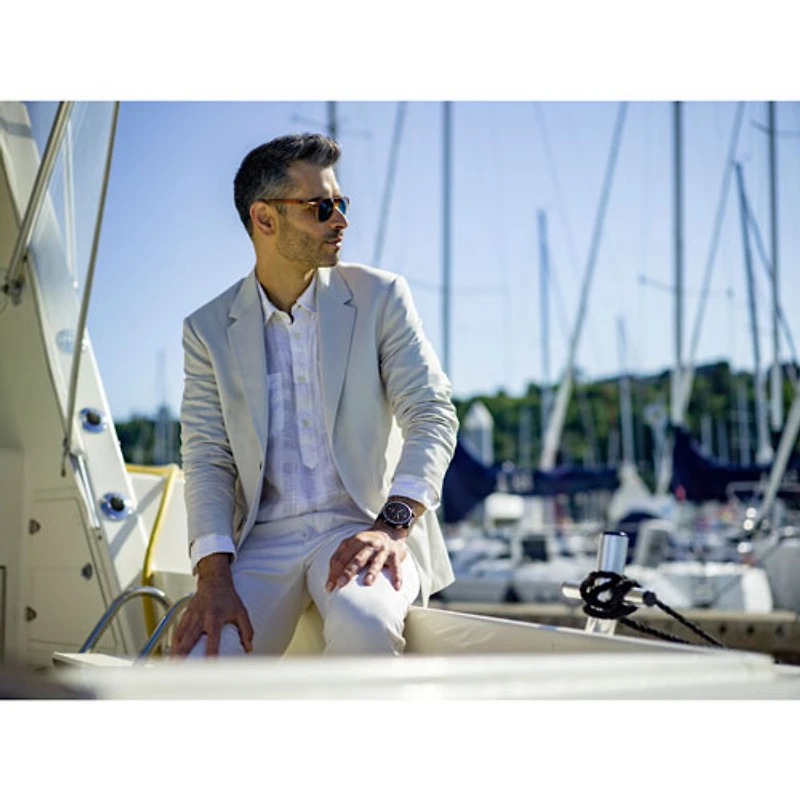 Montre intelligente nautique Bluetooth de 47 mm Quatix 7 de Garmin - Bleu cirrus