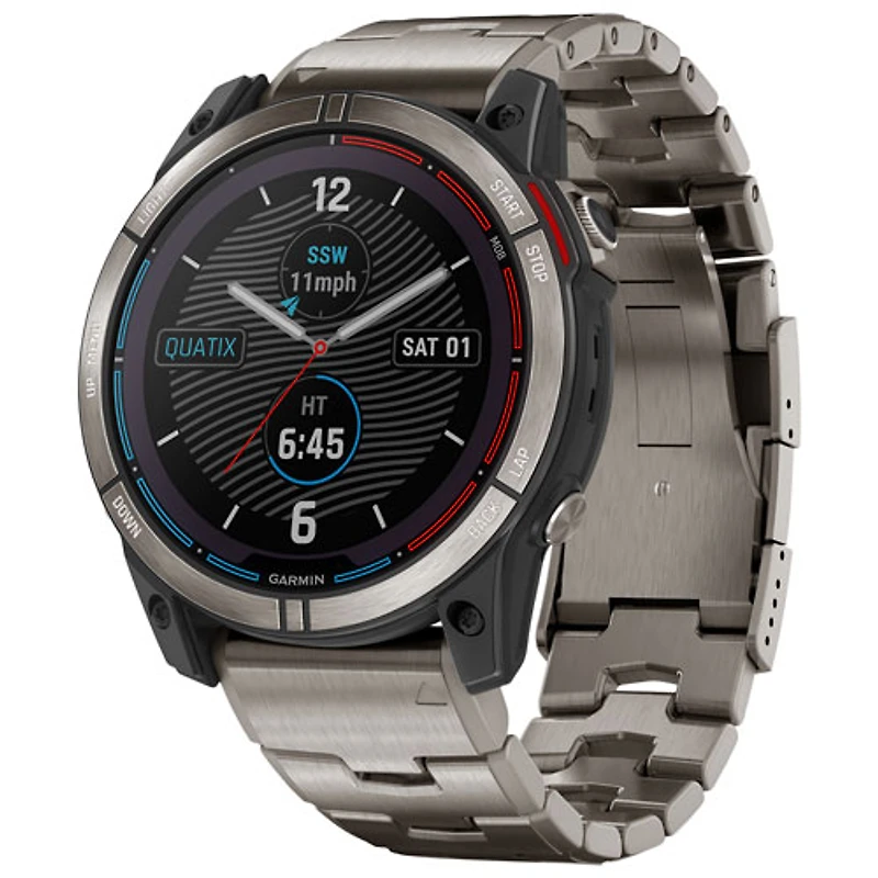 Garmin Quatix 7X 51mm Marine Bluetooth Sailing Smartwatch - Titanium