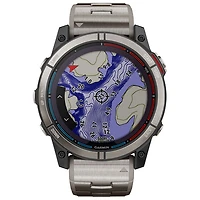 Garmin Quatix 7X 51mm Marine Bluetooth Sailing Smartwatch - Titanium