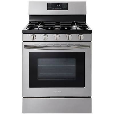 Cuisinière au gaz à convection 4,8 pi³ 30 po d'Insignia (NS-RGFGSS1) - Inox - Boîte ouverte - Endommagé
