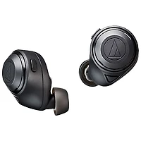 Écouteurs boutons 100 % sans fil à suppression du bruit ATH-CKS50TW d'Audio-Technica - Noir