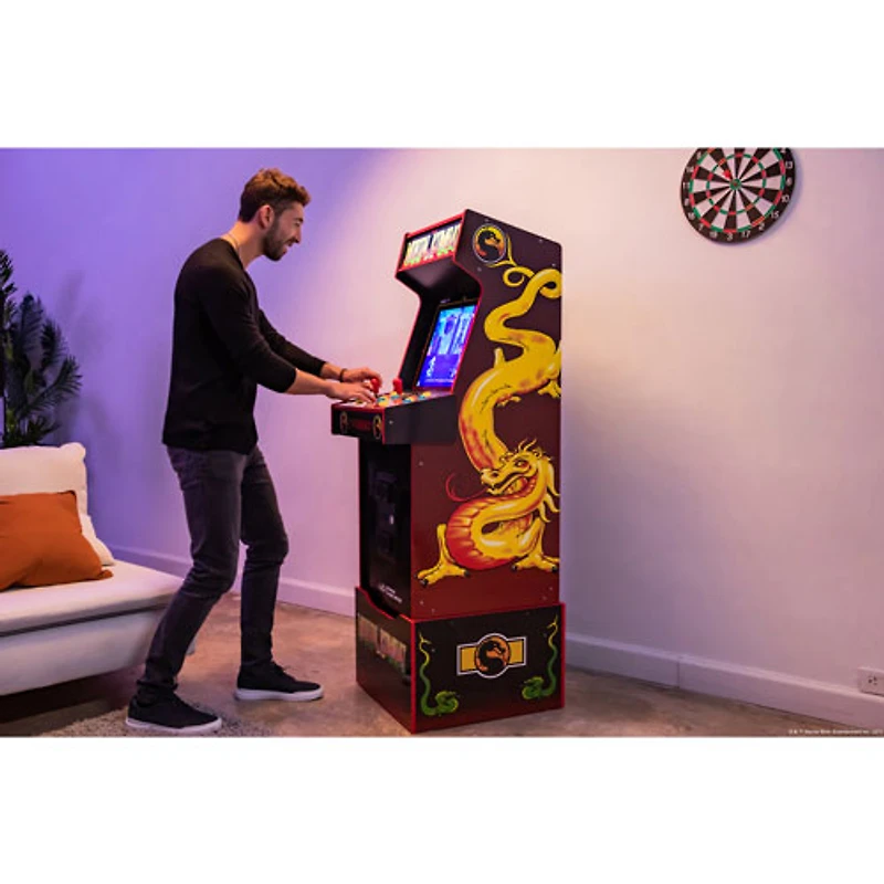 Borne d'arcade Midway Legacy Mortal Kombat édition 30e anniversaire avec base d'Arcade1Up
