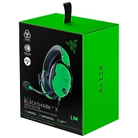 Casque de jeu BlackShark V2 X de Razer - Vert