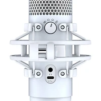 Microphone à condensateur USB QuadCast S de HyperX - Blanc