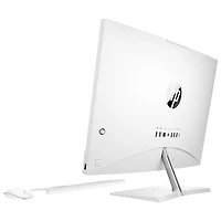 Ordinateur de bureau tout-en-un de 23,8 po de HP - Blanc flocon (Core i5-12400T d'Intel/SSD 512 Go/RAM 12 Go) - Exclusivité Best Buy