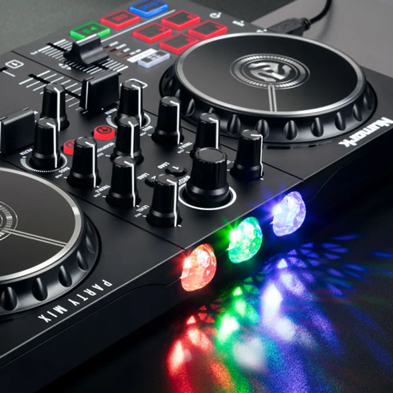 Contrôleur pour DJ Party Mix II de Numark avec jeu de lumière intégré