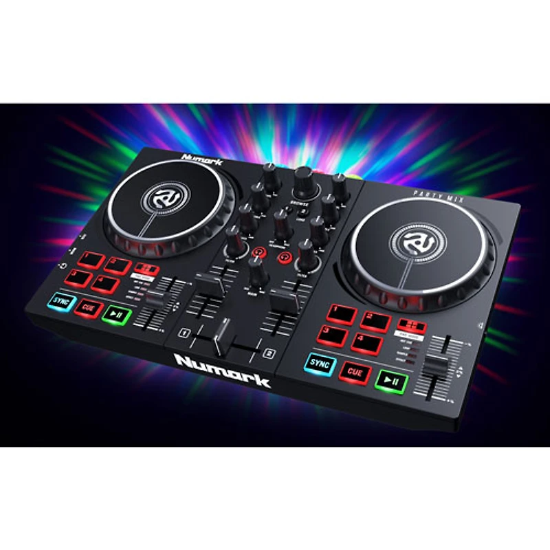 Contrôleur pour DJ Party Mix II de Numark avec jeu de lumière intégré
