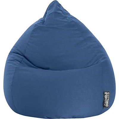 Fauteuil poire contemporain en polyester Easy - Bleu marine