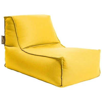 Fauteuil poire contemporain en oléfine Alpine - Jaune