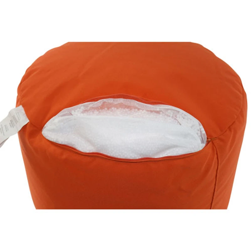 Pouf en polyester Soleil de Gouchee Home - Orange