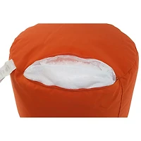 Pouf en polyester Soleil de Gouchee Home - Orange