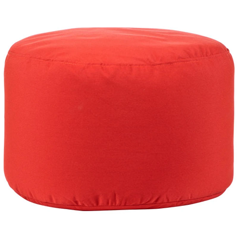 Gouchee Home Soleil Polyester Pouf - Red