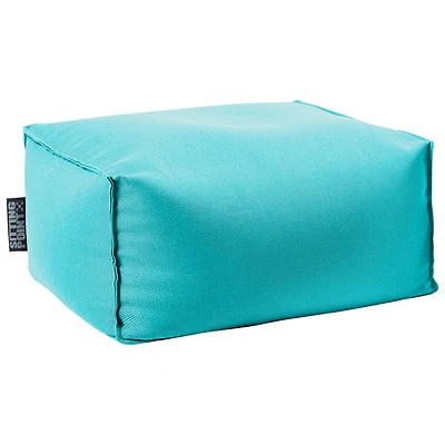 Pouf en polyester Chamonix de Gouchee Home - Paon