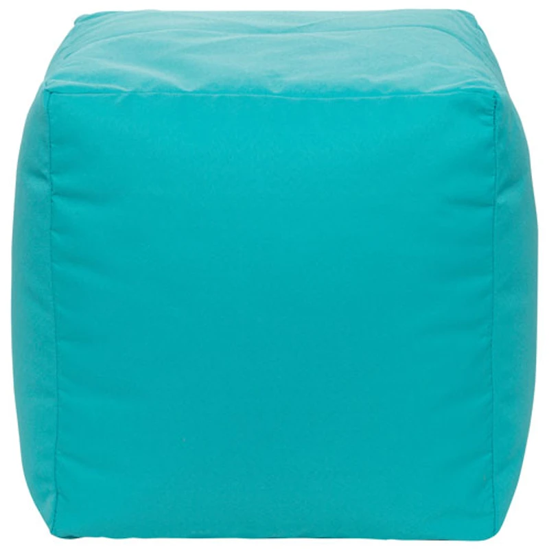 Gouchee Home Cube Soleil Polyester Pouf - Peacock