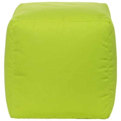 Pouf en polyester Cube Soleil de Gouchee Home - Vert