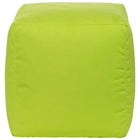 Pouf en polyester Cube Soleil de Gouchee Home - Vert