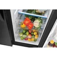 Réfrigérateur à congélateur juxtaposé de 22,3 pi³ et 33 po avec distributeur de glaçons et d'eau de Frigidaire (FRSS2323AD) - Acier inoxydable noir