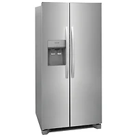 Réfrigérateur à congélateur juxtaposé de 22,3 pi³ et 33 po avec distributeur de glaçons et d'eau de Frigidaire (FRSS2323AS) - Acier inoxydable