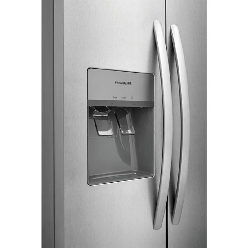 Réfrigérateur à congélateur juxtaposé de 22,3 pi³ et 33 po avec distributeur de glaçons et d'eau de Frigidaire (FRSS2323AS) - Acier inoxydable