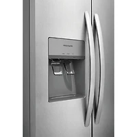 Réfrigérateur à congélateur juxtaposé de 22,3 pi³ et 33 po avec distributeur de glaçons et d'eau de Frigidaire (FRSS2323AS) - Acier inoxydable