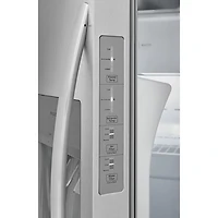 Réfrigérateur à congélateur juxtaposé de 22,3 pi³ et 33 po avec distributeur de glaçons et d'eau de Frigidaire (FRSS2323AS) - Acier inoxydable