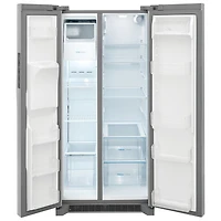 Réfrigérateur à congélateur juxtaposé de 22,3 pi³ et 33 po avec distributeur de glaçons et d'eau de Frigidaire (FRSS2323AS) - Acier inoxydable