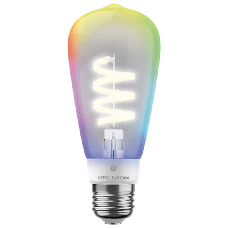 Ampoule DEL intelligente couleur rétro ST19 Cync de GE