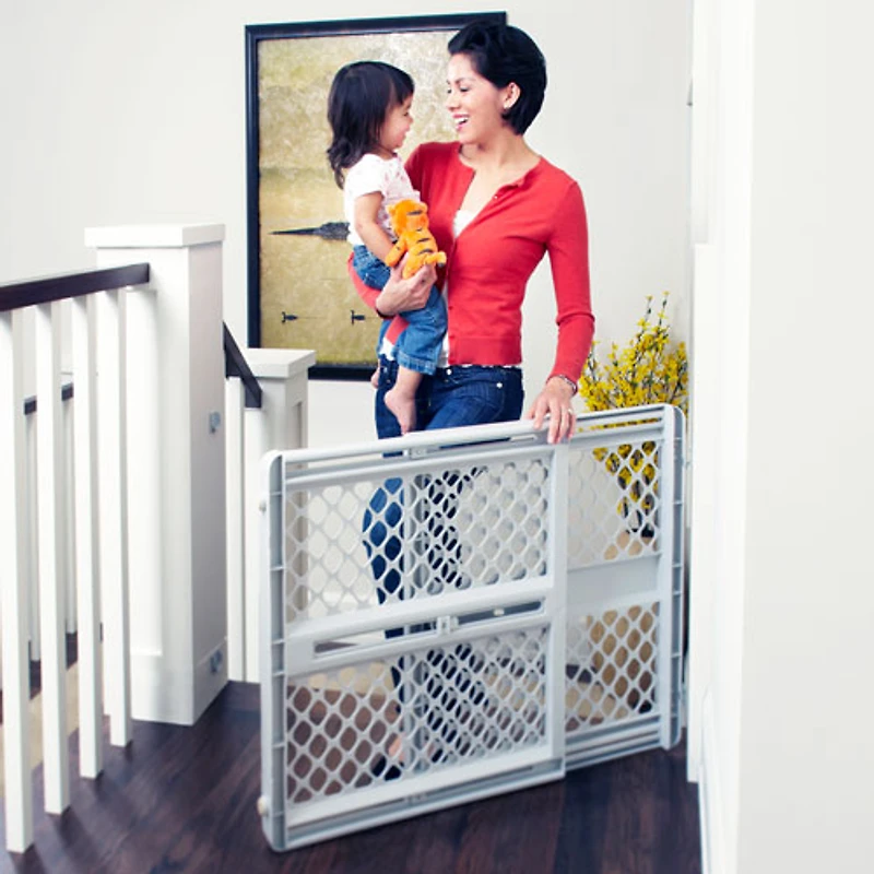 Barrière de sécurité à fixation par pression Supergate Classic de North States - Gris pâle