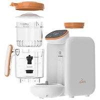 Quark Quook 5-in-1 Baby Food Maker, Bottle Warmer & Steriliser - White/Orange