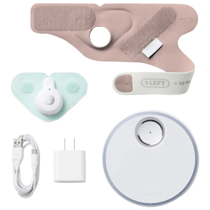 Interphone de surveillance à porter Dream Sock d'Owlet (BM06N20MCJ) - Vieux rose