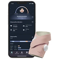 Interphone de surveillance à porter Dream Sock d'Owlet (BM06N20MCJ) - Vieux rose