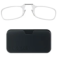 ThinOptics Black Pod & Reading Glasses with +1.0 Lens Strength - Clear