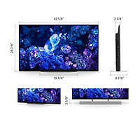 Téléviseur intelligent Google HDR DELO UHD 4K de 48 po BRAVIA XR A90K de Sony (XR48A90K)