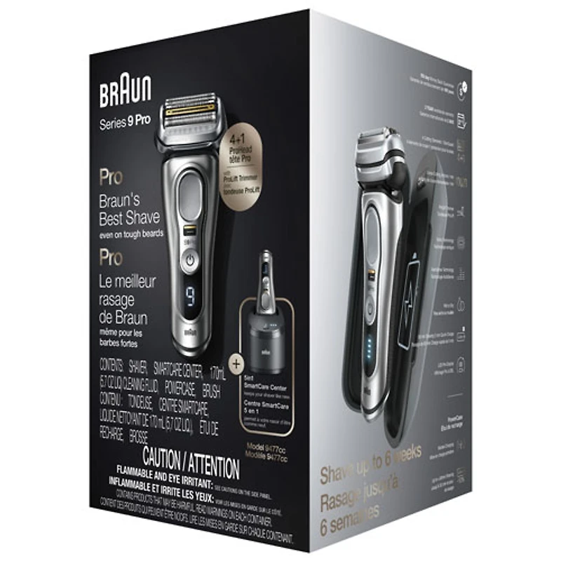 Rasoir sans fil Wet & Dry série 9 Pro de Braun (9477cc)
