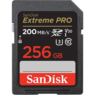 Carte mémoire SDXC Extreme Pro 200 Mo/s 256 Go de SanDisk