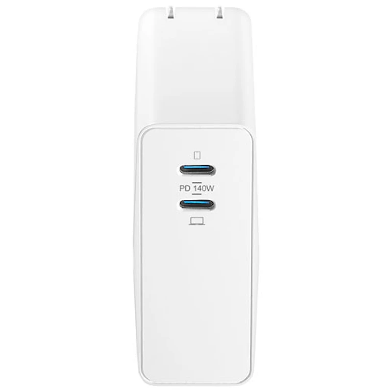 Insignia 140W 2-Port USB-C Wall Charger with 2.4m (8 ft.) USB-C Cable (NS-PW3X4C2W22B-C) - Only at Best Buy