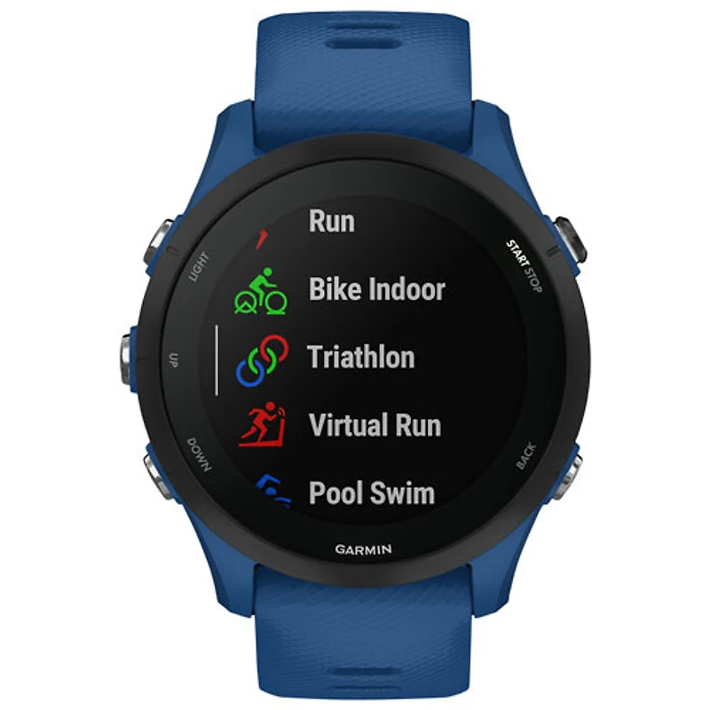 Garmin Forerunner 255 46mm Bluetooth Running Smartwatch - Tidal Blue