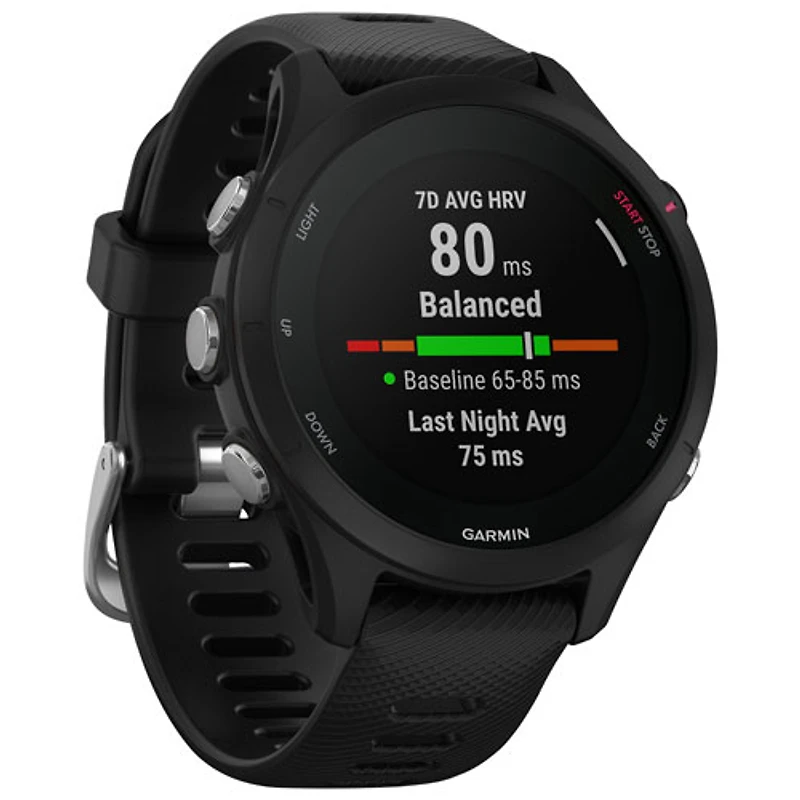 Garmin Forerunner 255S Music 41mm GPS Watch with Heart Rate Monitor - Black