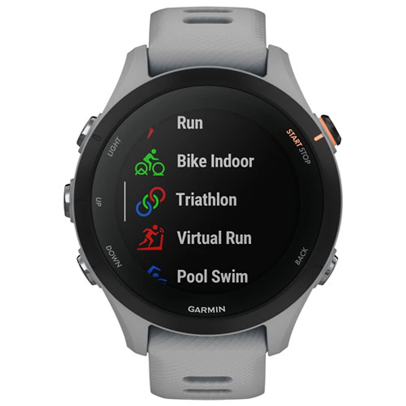 Montre GPS de 41 mm Forerunner 255S avec moniteur de fréquence cardiaque - Gris poudre