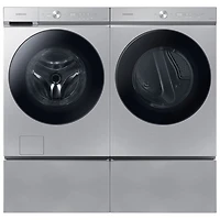 Samsung 7.6 Cu. Ft. Electric Steam Dryer (DVE53BB8700TAC) - Silver Steel