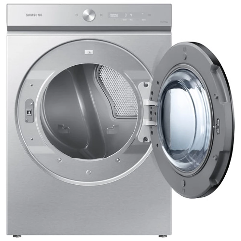 Samsung 7.6 Cu. Ft. Electric Steam Dryer (DVE53BB8700TAC) - Silver Steel