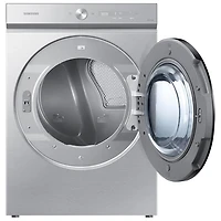 Samsung 7.6 Cu. Ft. Electric Steam Dryer (DVE53BB8700TAC) - Silver Steel