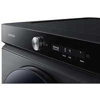 Sécheuse électrique à vapeur de 7,6 pi³ Bespoke de Samsung (DVE53BB8700VAC) - Acier inoxydable noir