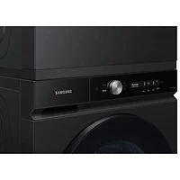 Sécheuse électrique à vapeur de 7,6 pi³ Bespoke de Samsung (DVE53BB8700VAC) - Acier inoxydable noir